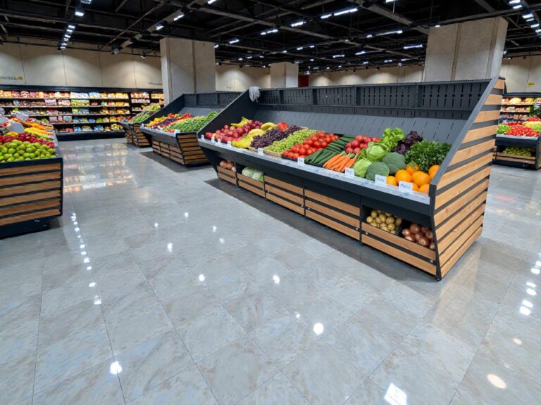 Aynasız Kademeli Meyve Ve Sebze Tezgahı